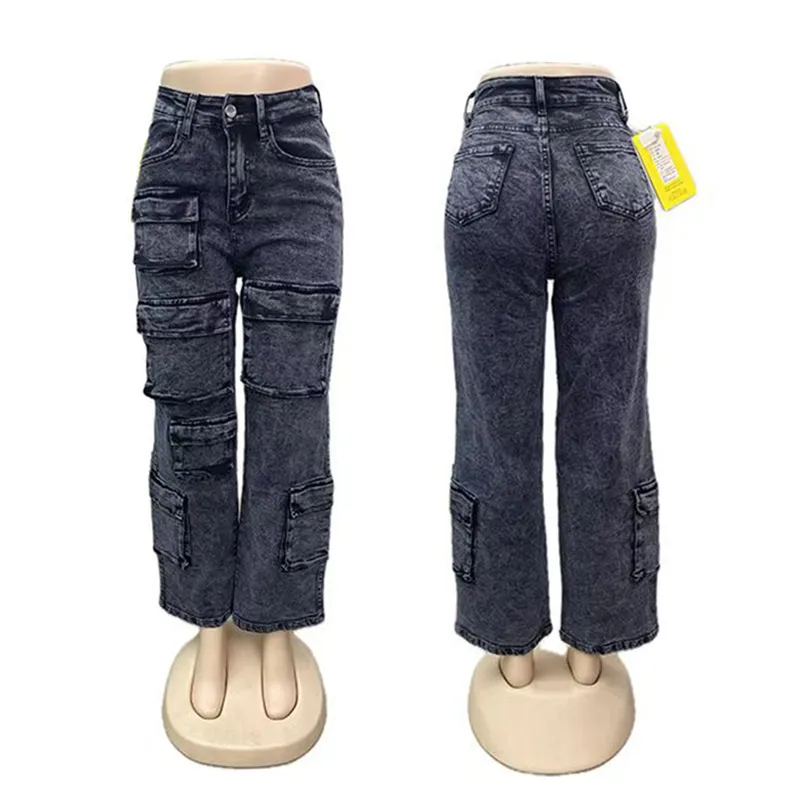 High-Rise Multi-Pocket Jeans — view 1