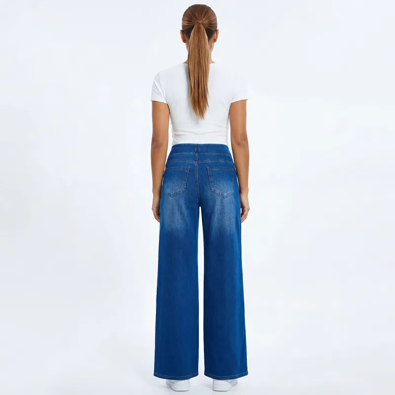 Wide-Leg High-Rise Washed Jeans — Product details 21