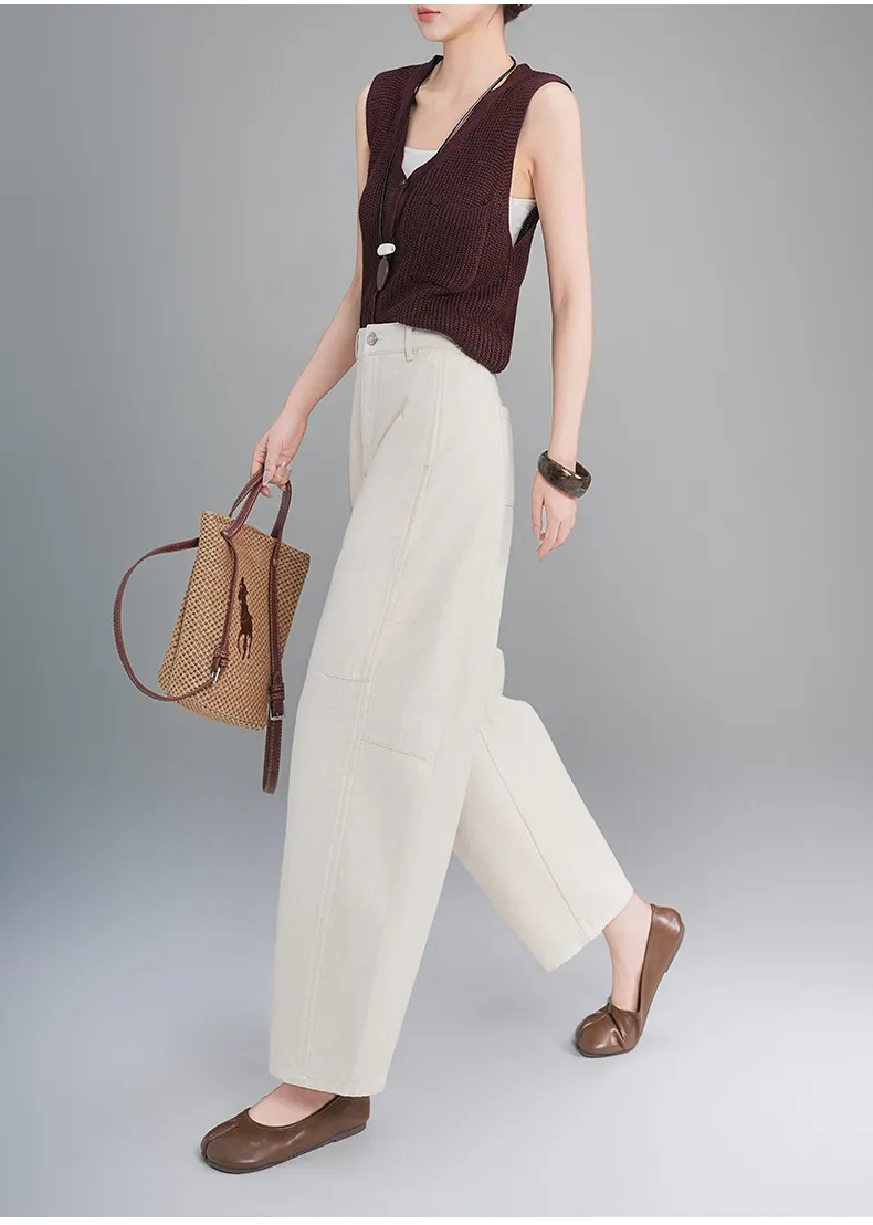 Jeans de tiro alto, transpirable para mujer — Detalles del producto 14