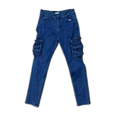 High-Rise Multi-Pocket Jeans — LX-JN-054