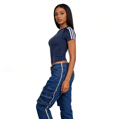 High-Rise Multi-Pocket Jeans — view 5