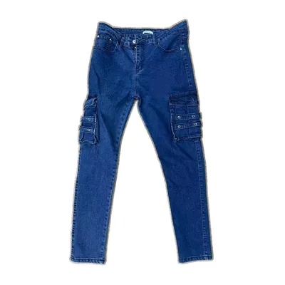 High-Rise Multi-Pocket Jeans — LX-JN-058