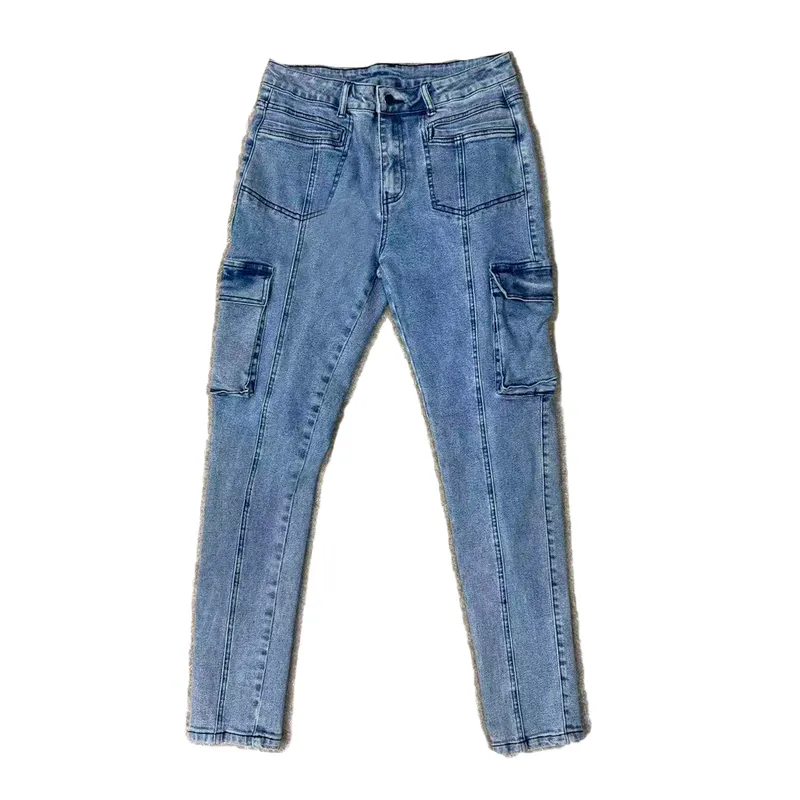 High-Rise Multi-Pocket Jeans — view 1