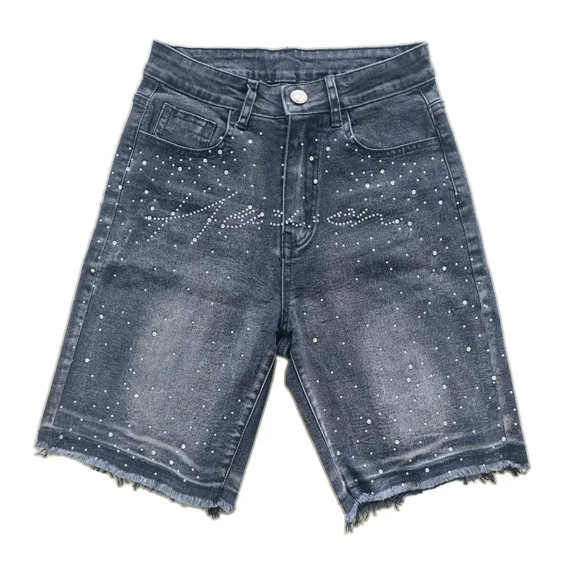 Shorts de Mezclilla con lavado bigote para mujer — view 1