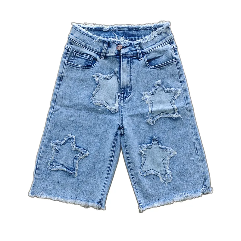 Shorts Jeans com lavagem vintage Unissex — view 1